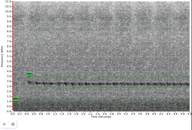 Spectrogram with annotations