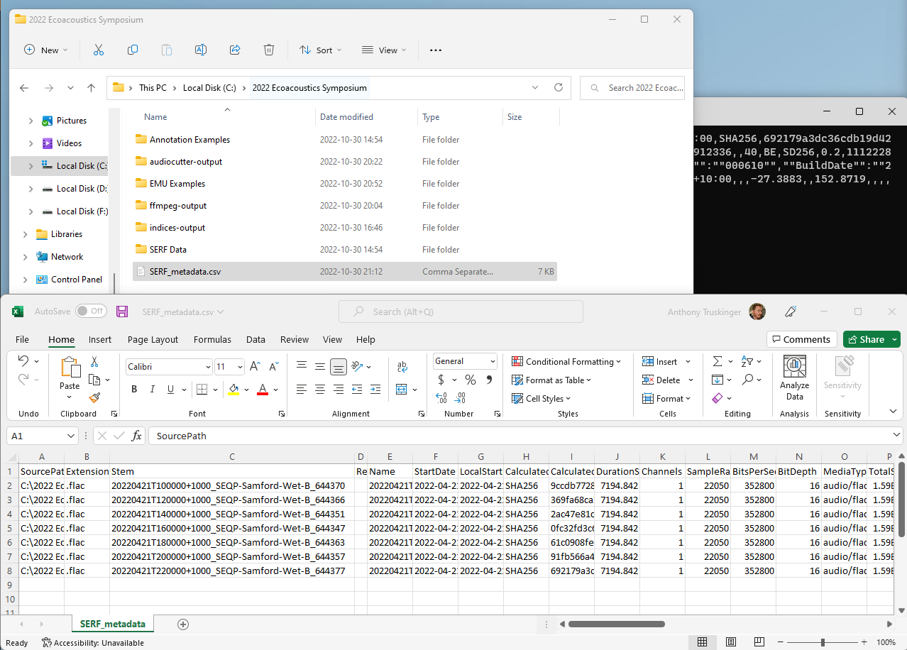 emu metadata output